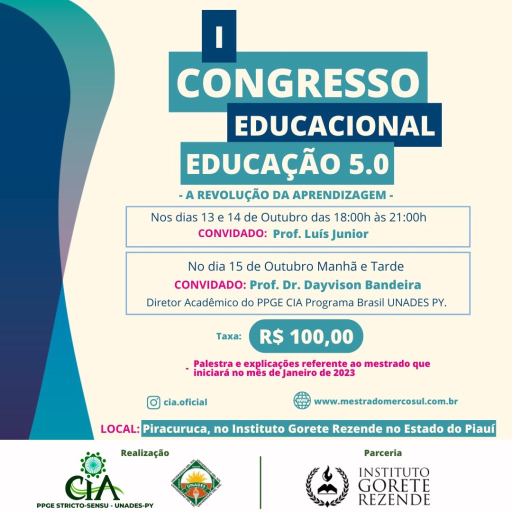 I congresso educacional